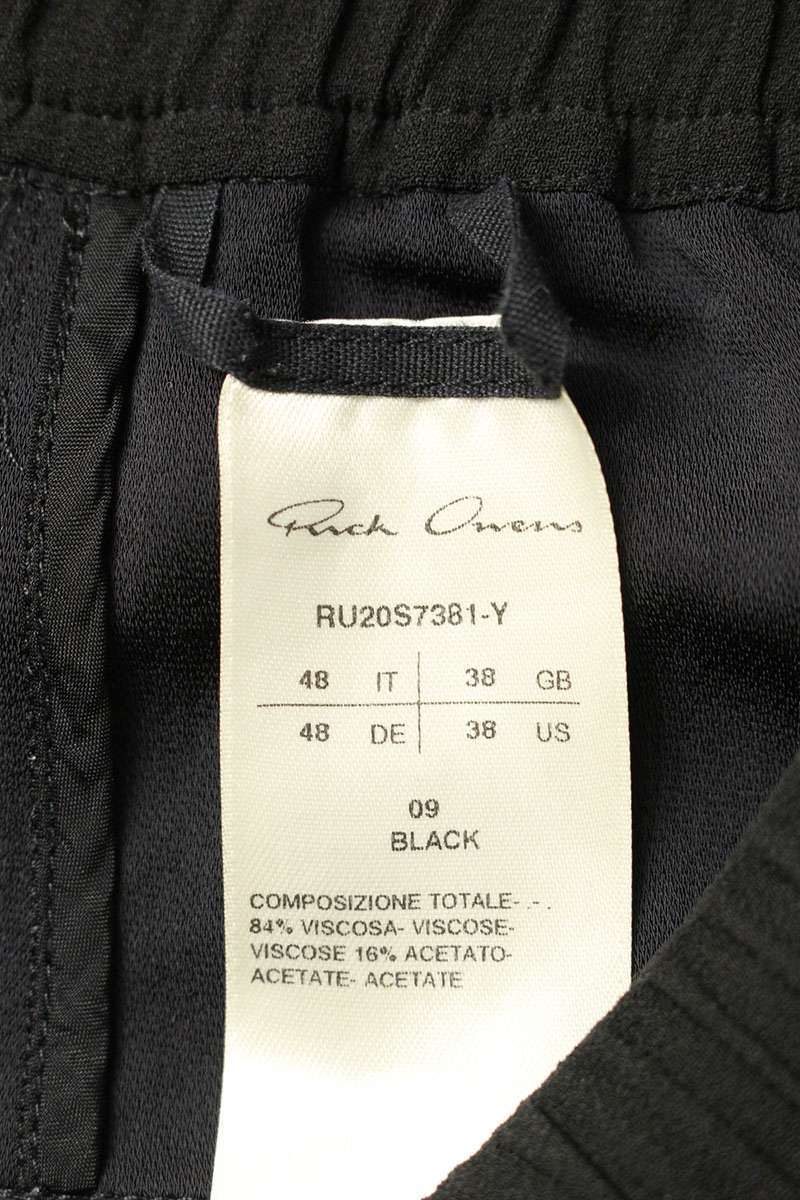 Rick Owens Sarouel Pants Black Size 34