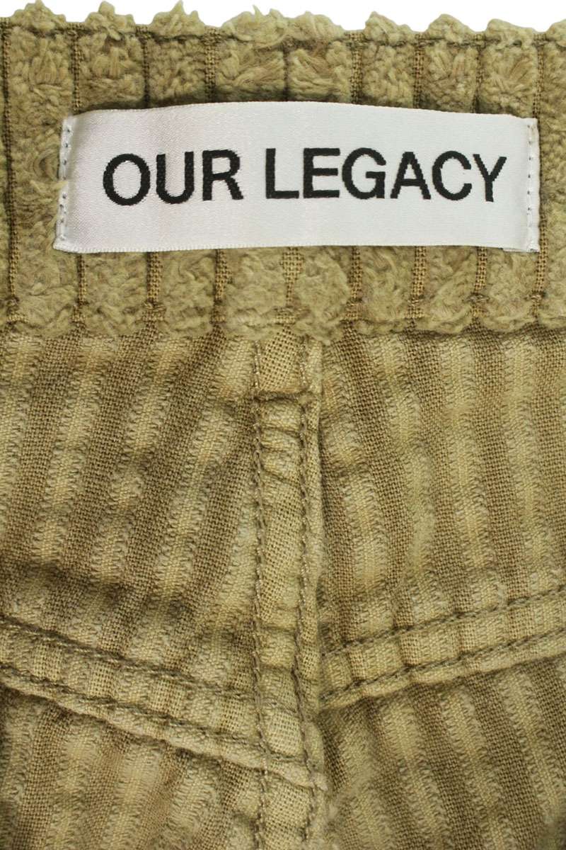 OUR LEGACY Green Corduroy Cotton Pants Size 28
