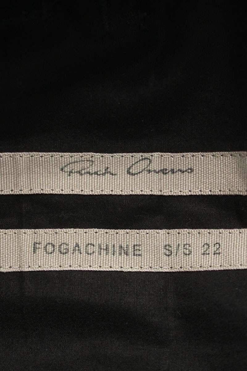 Rick Owens Drawstring Cropped Cotton Pants Black Size 34