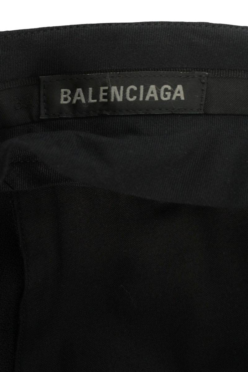 BALENCIAGA Viscose Flare Long Pants Black Size 34