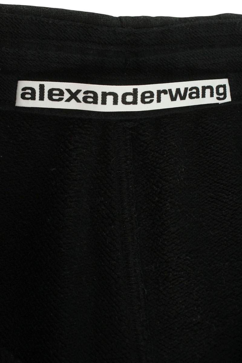 ALEXANDER WANG Black Logo Embroidered Sweatpants Size 30