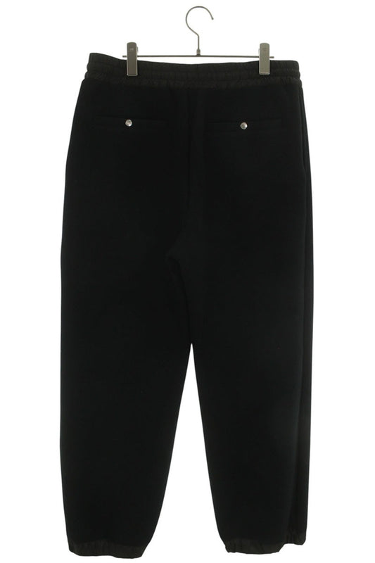 Sacai 26SS Nylon Panel Sponge Sweatpants Black Size 34