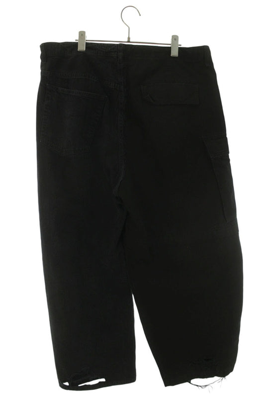 BALENCIAGA Hybrid Baggy Paneled Cargo Pants Black Size 28