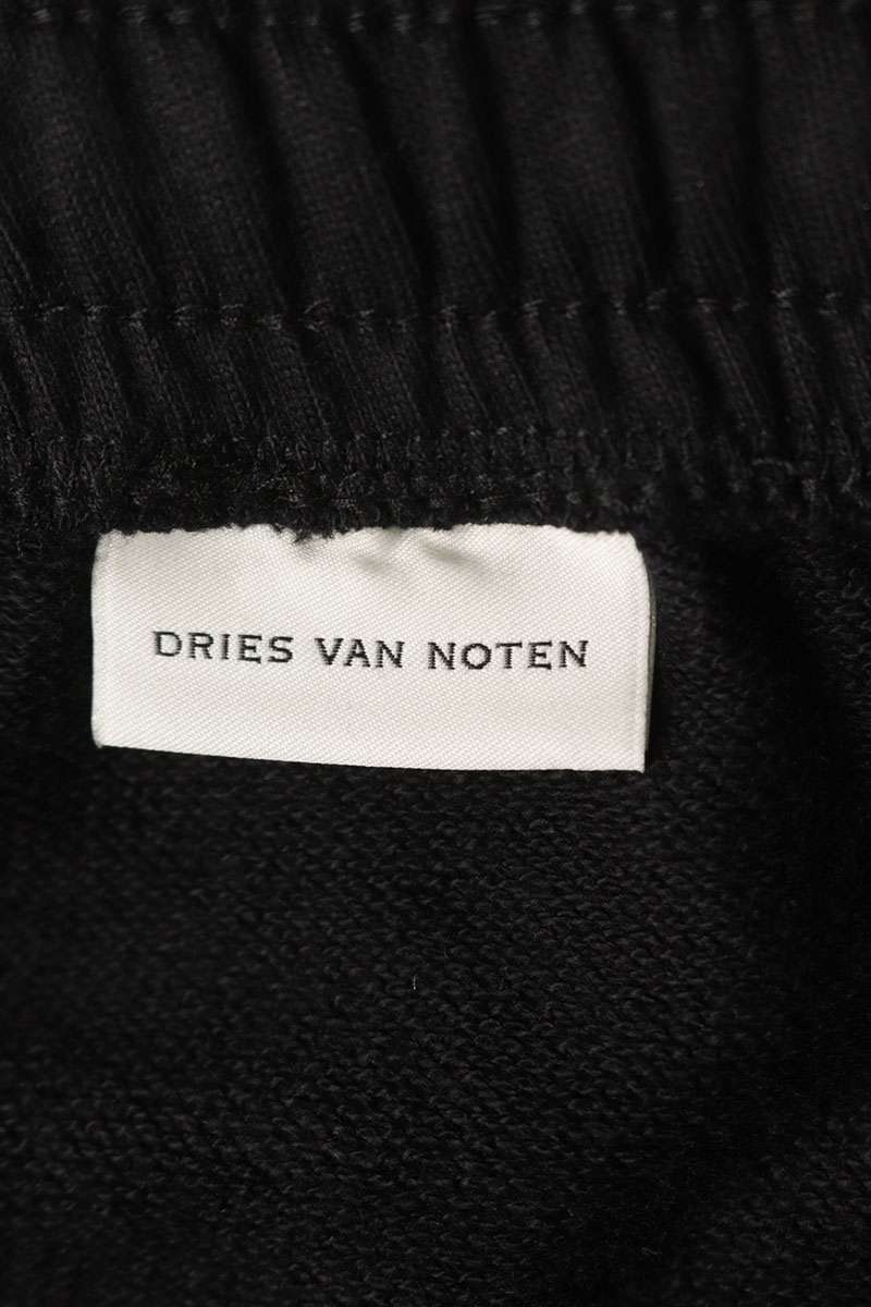 DRIES VAN NOTEN 26SS Printed Sweatpants Black Size 34