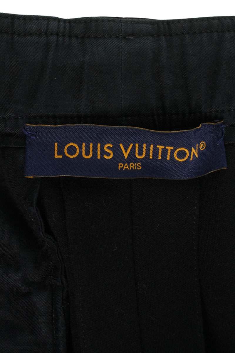 LOUISVUITTON Tailored Cotton Jersey Pants Black Size 38