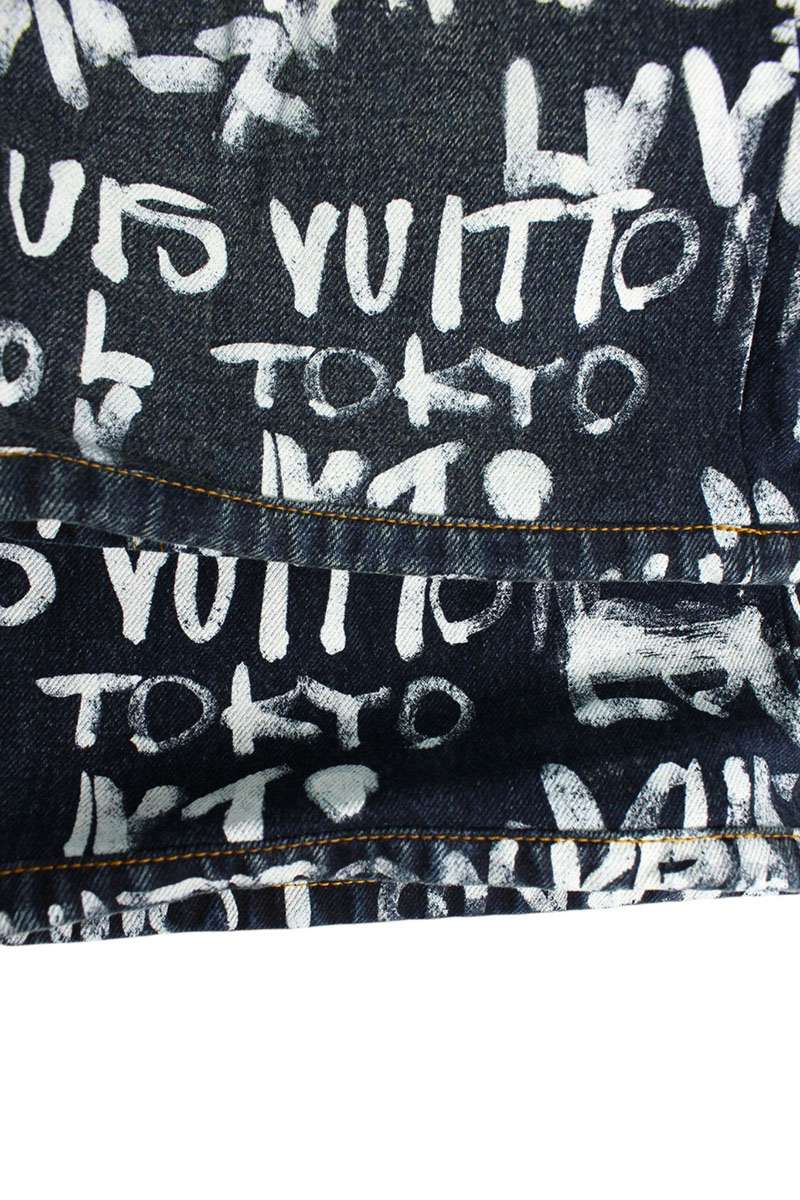 LOUISVUITTON Graffiti Logo All Over Skate Pants Size 36