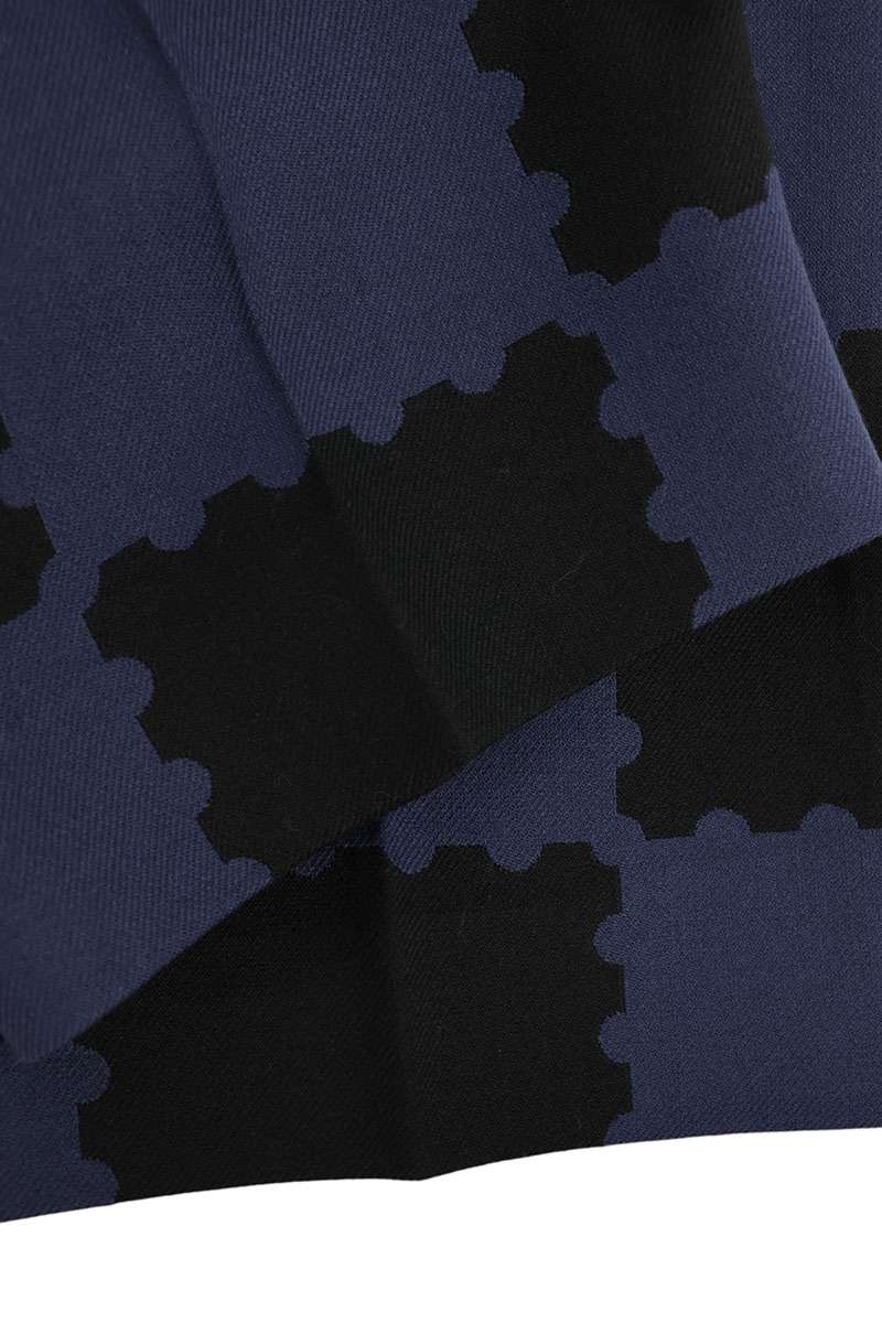 LOUISVUITTON 22SS Damier Wool Slacks Black/Blue Size 48