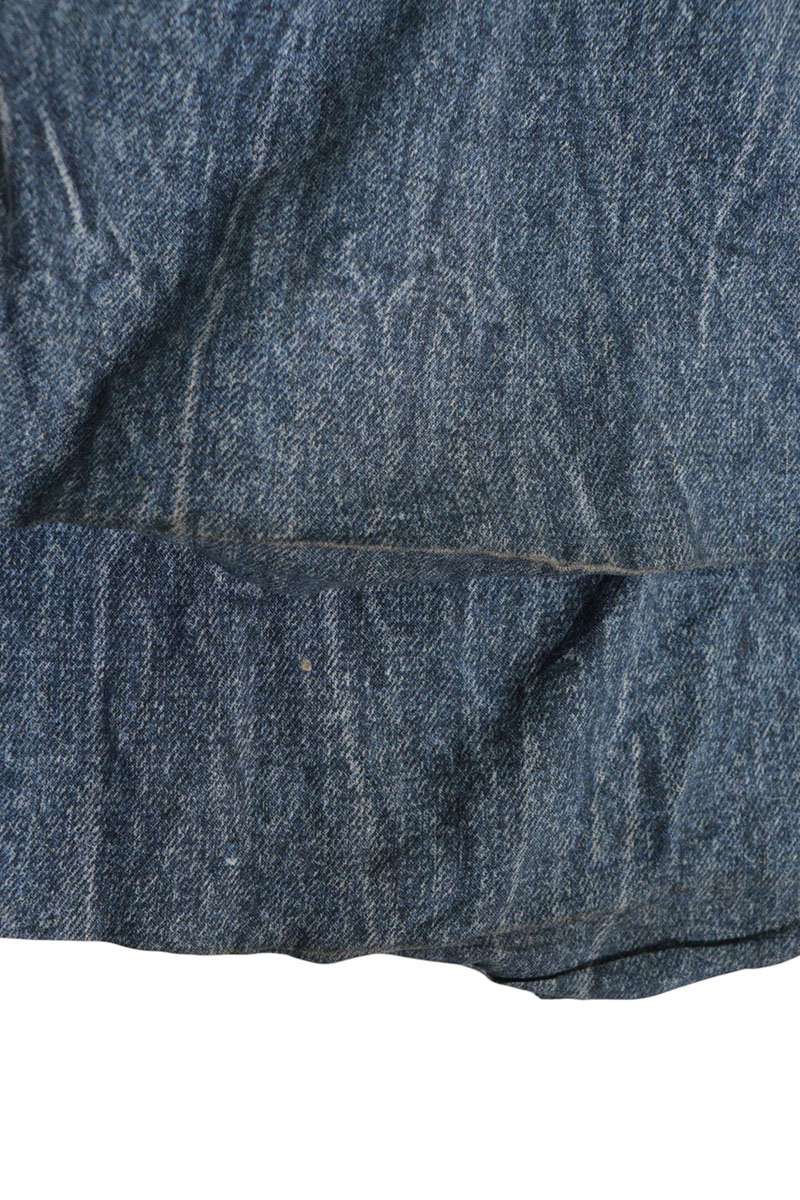 BALENCIAGA Denim Print Rayon Casual Pants Indigo Size M