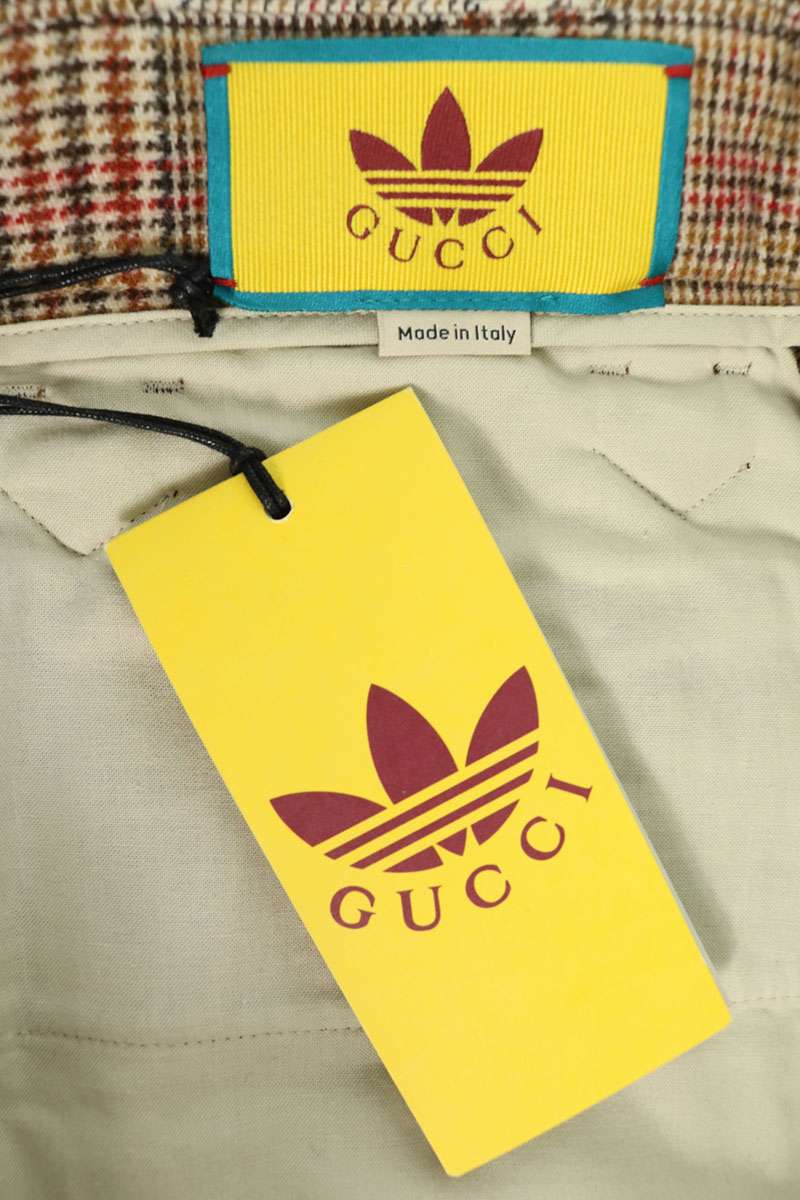 GUCCI 23SS Horsebit Check Wool Pants Brown Size 32