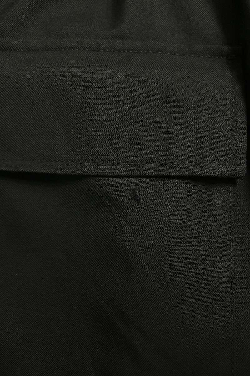 JILSANDER 24SS Black Wool Easy Tapered Slacks Size 46