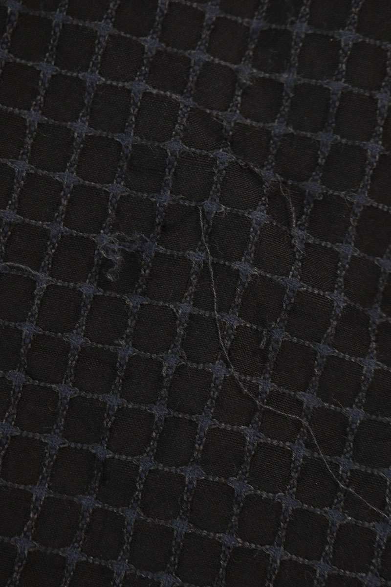 ULTERIOR Cotton Checked Pants Black Size 34