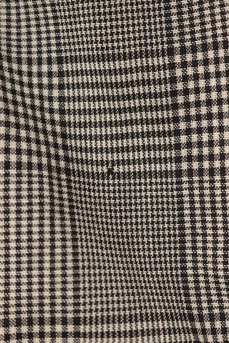 CELINE Check Flare Wool Pants Gray Size 52