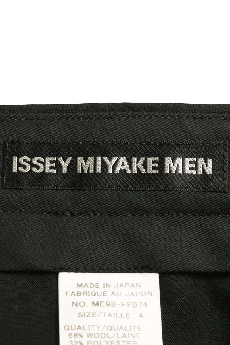 ISSEY MIYAKE MEN Striped Wool Blend Slacks Black Size 4