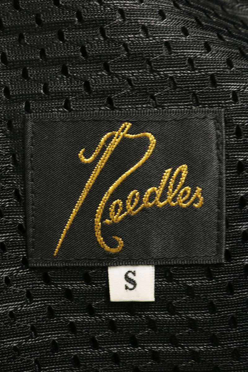 Needles 19AW Faux Leather Pants Black/Purple Size S