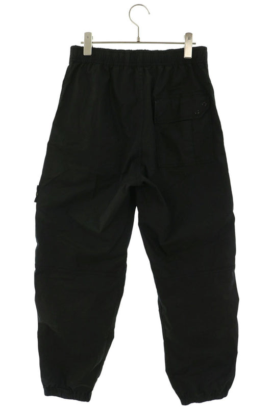 STONEISLAND Supima Cotton Twill Cargo Pants Black Size 28