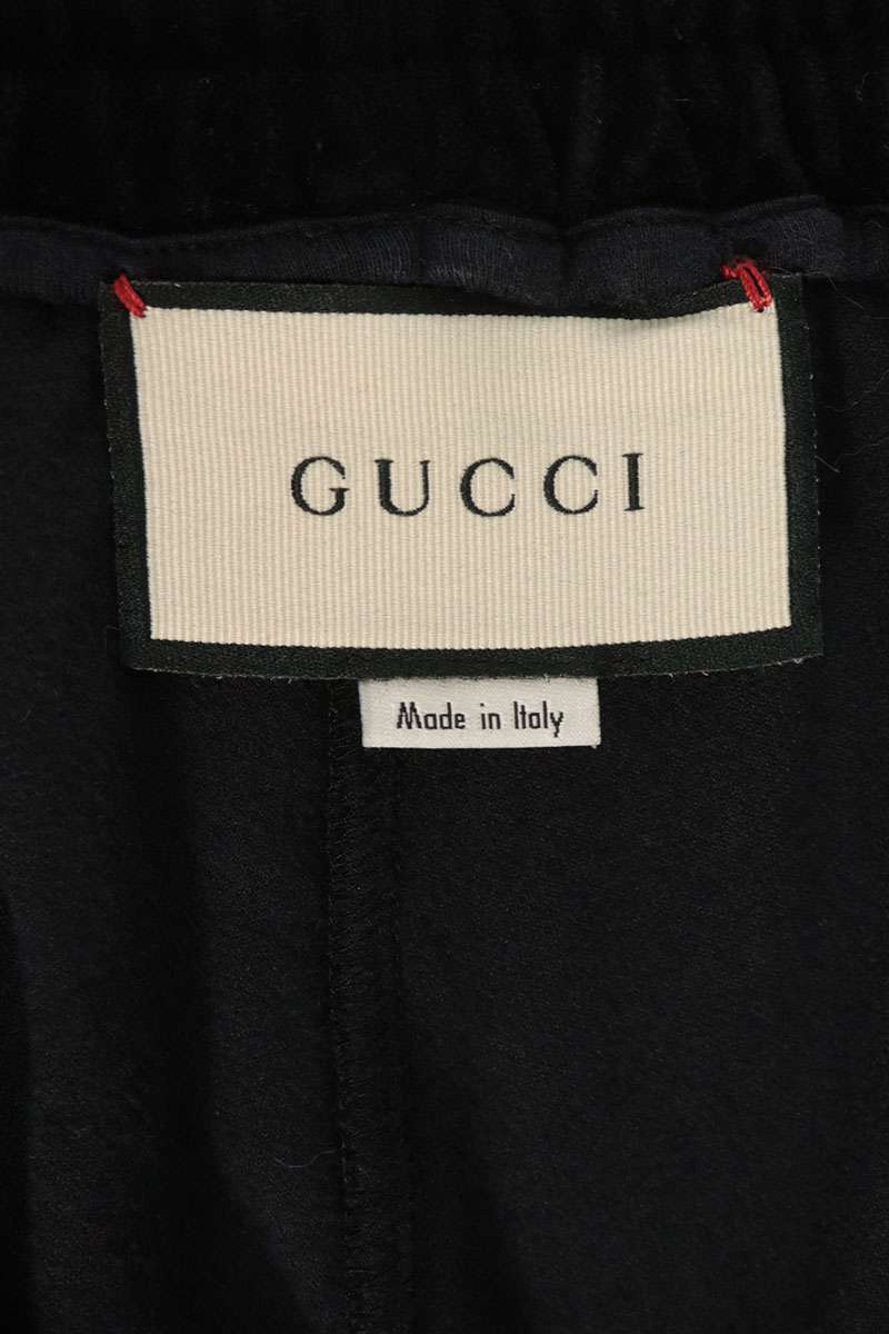 GUCCI Sherry Line Logo Velour Pants Size L