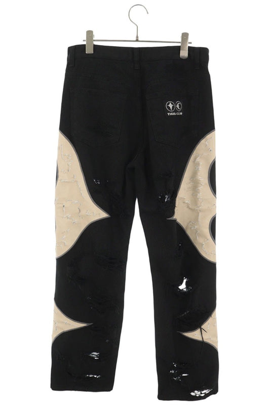 THUG CLUB Distressed Cotton Pants Multi Size 1