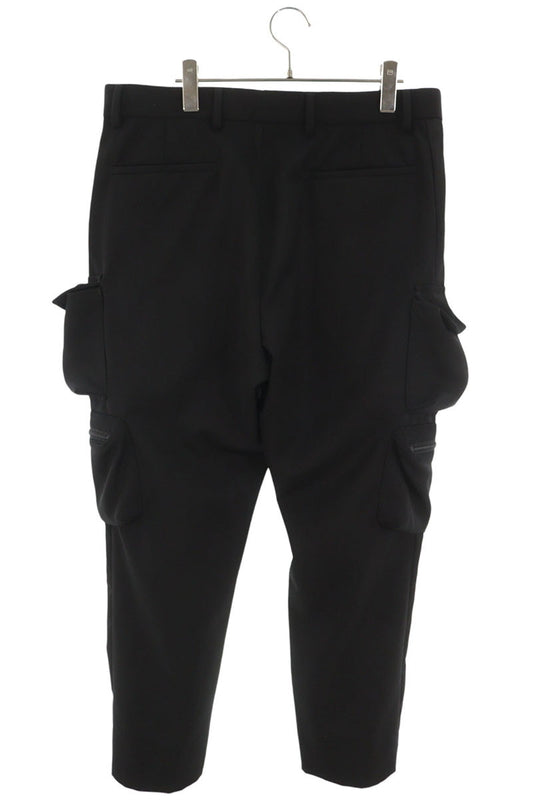 PRADA Triangle Logo Multi-Pocket Cargo Pants Black Size 50