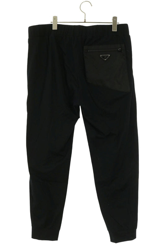 PRADA Black Technical Cotton Re-Nylon Pants Size XL