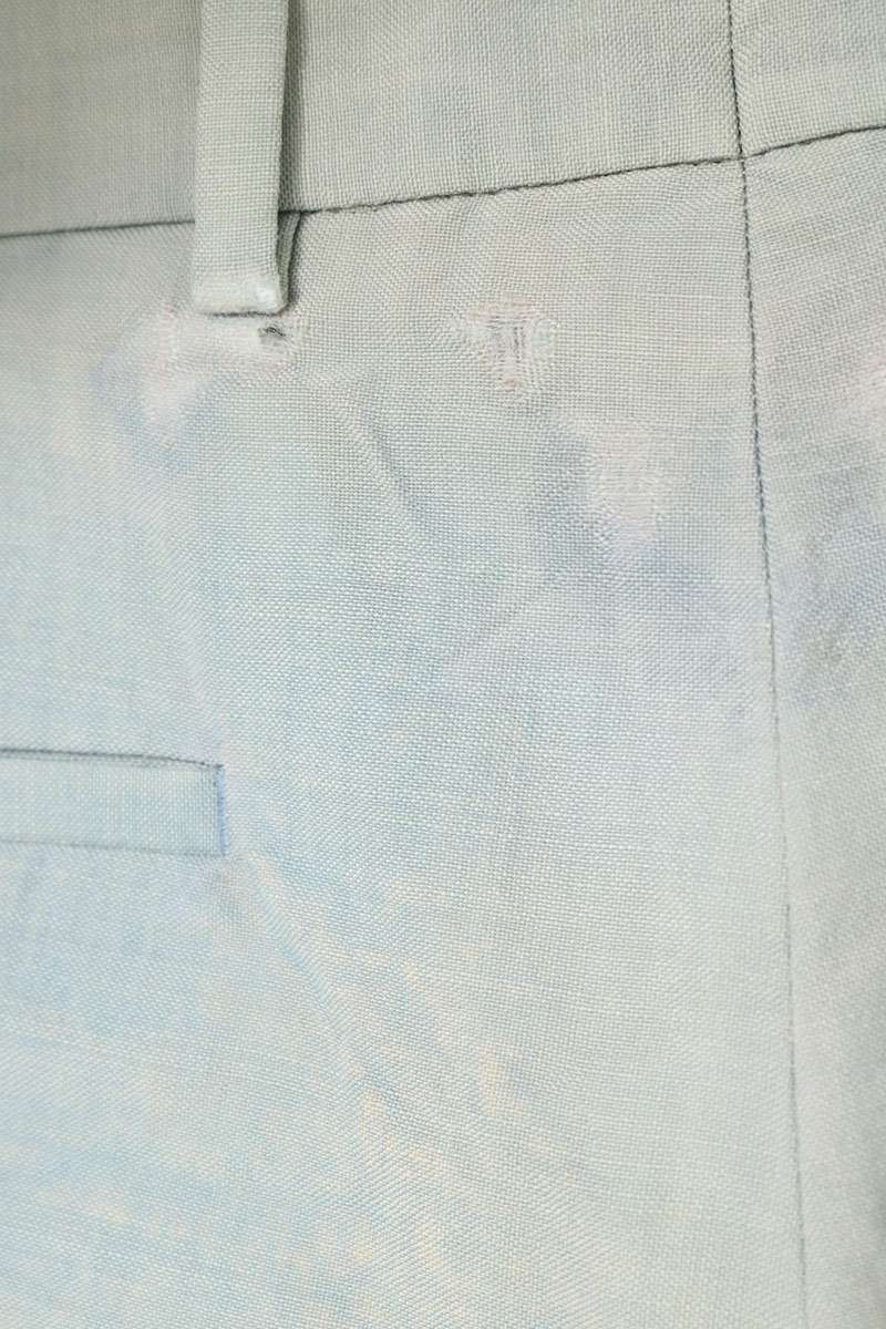 Maison Margiela SS19 Wool Mohair Slacks Light Blue Size 46