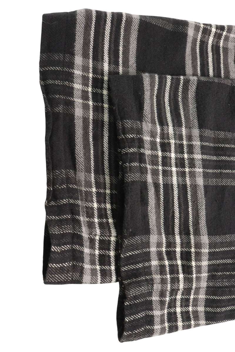 Chrome Hearts Flannel Check Cross Leather Patch Pants Size L