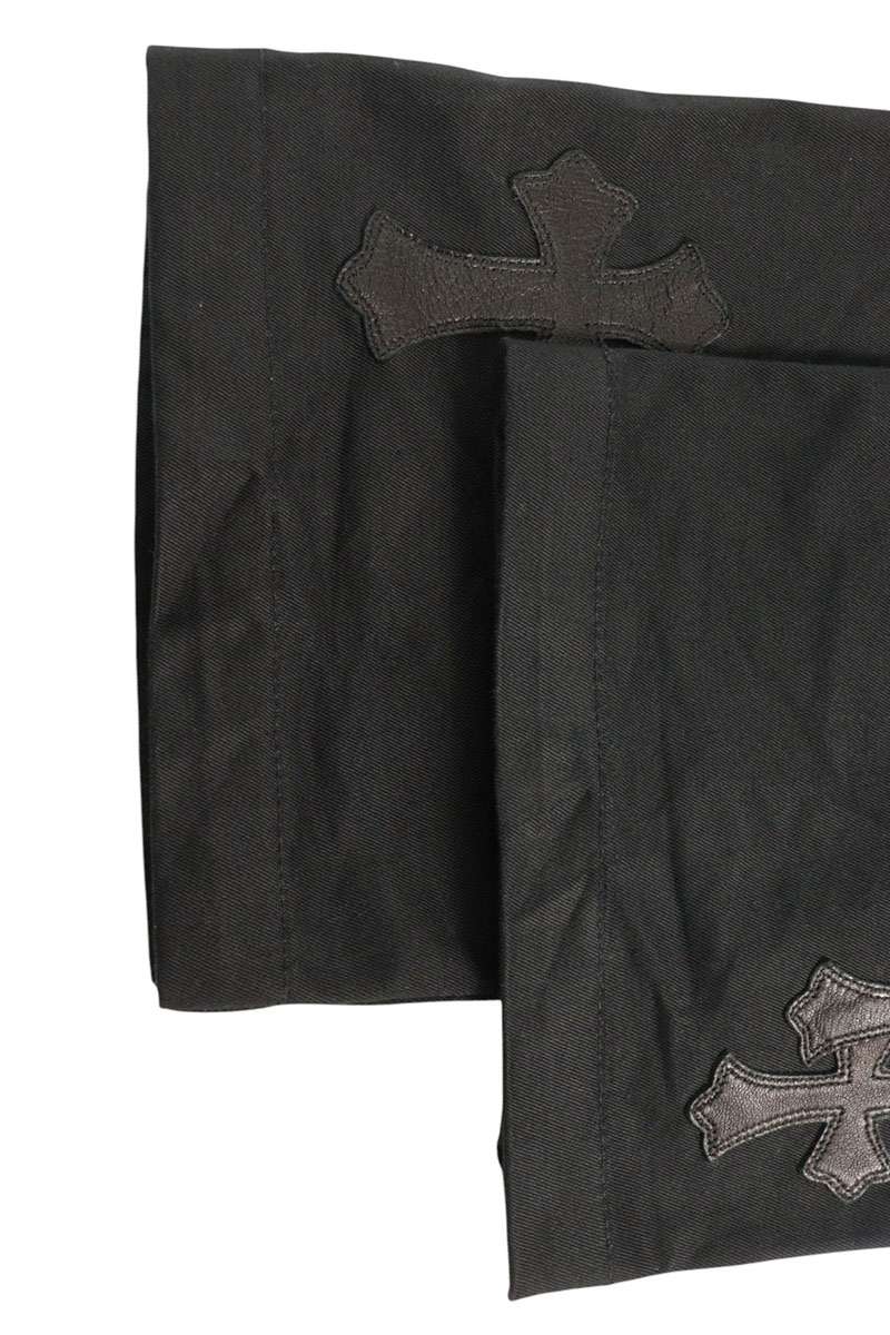 Chrome Hearts Cross Patch Leather Trim Chinos Size 32