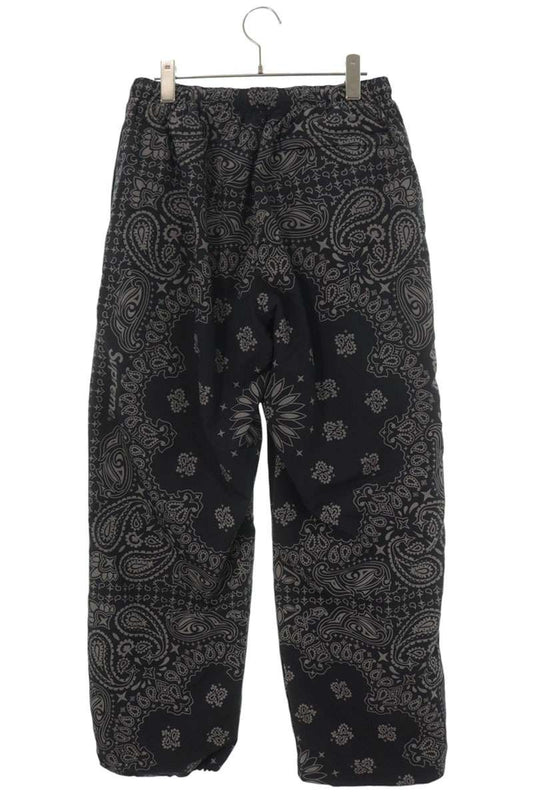 SUPREME 26SS Reflective Bandana Track Pants Black Size S