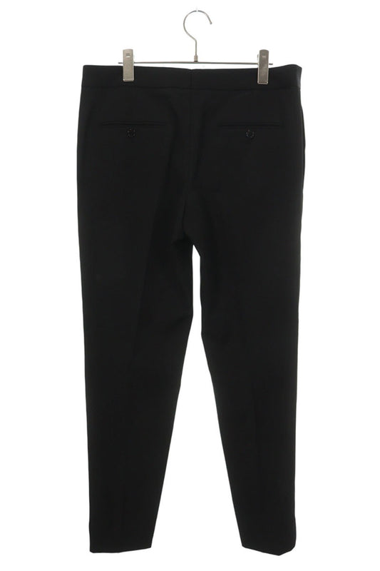 SAINT LAURENT PARIS Side Stripe Smoking Slacks Black Size 48