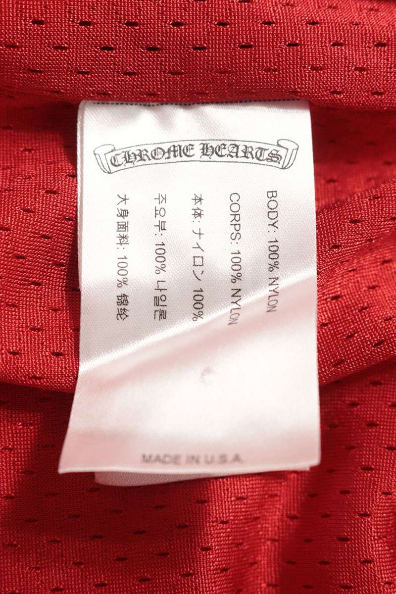 Chrome Hearts Red CH Print Mesh Varsity Pants Size L