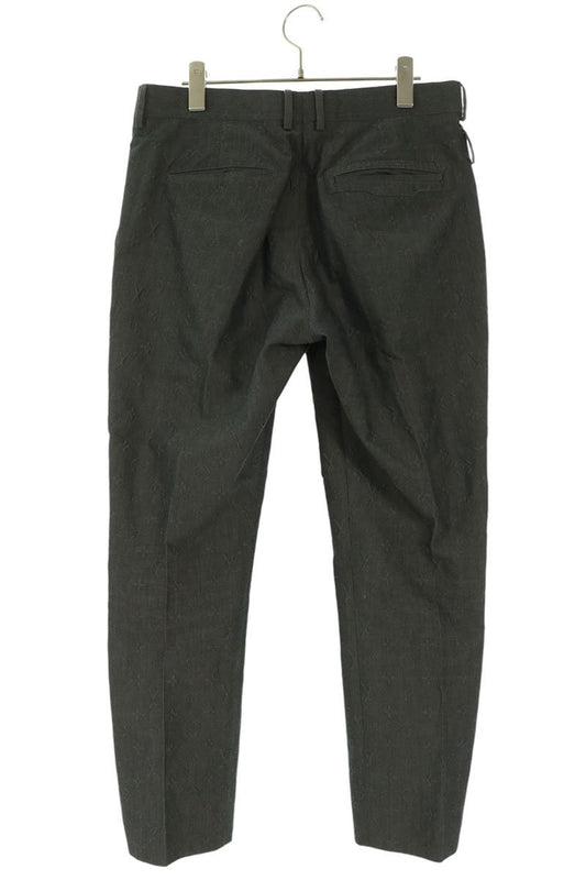 LOUISVUITTON 22AW Gray Monogram Tapered Slacks Size 42
