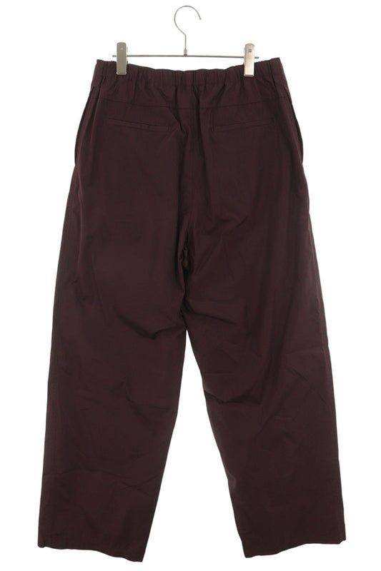 JILSANDER Nylon Wide Pants Bordeaux Size 48