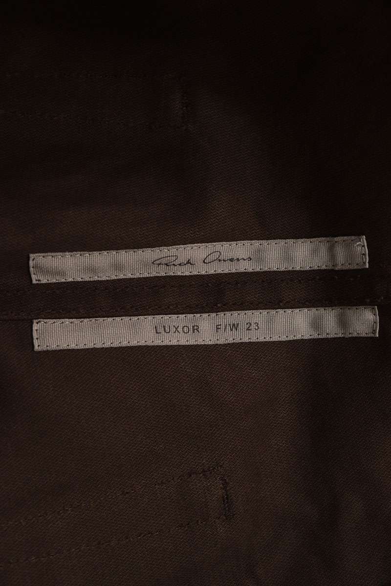Rick Owens 23AW Geth Jeans Wide Cotton Brown Pants Size 30