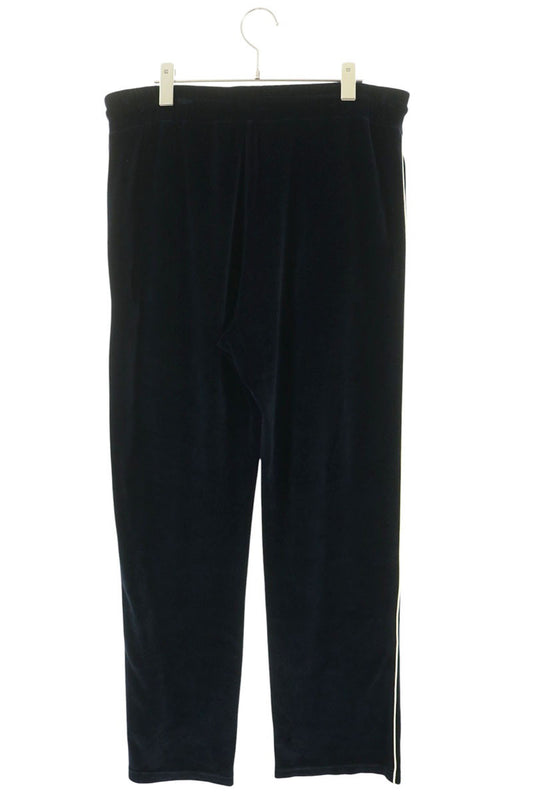 CELINE Triomphe Velour Track Pants Navy Blue Size XL