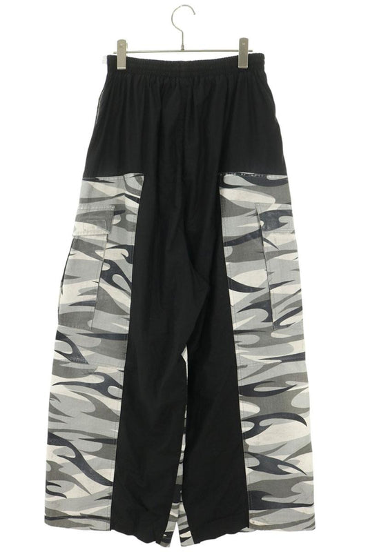 BALENCIAGA Cut-Up Layered Snow Camo Pants Size S