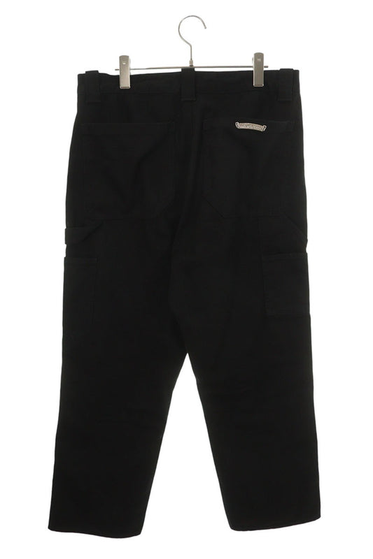 Chrome Hearts Black Cotton Carpenter Knee Pants Size 34