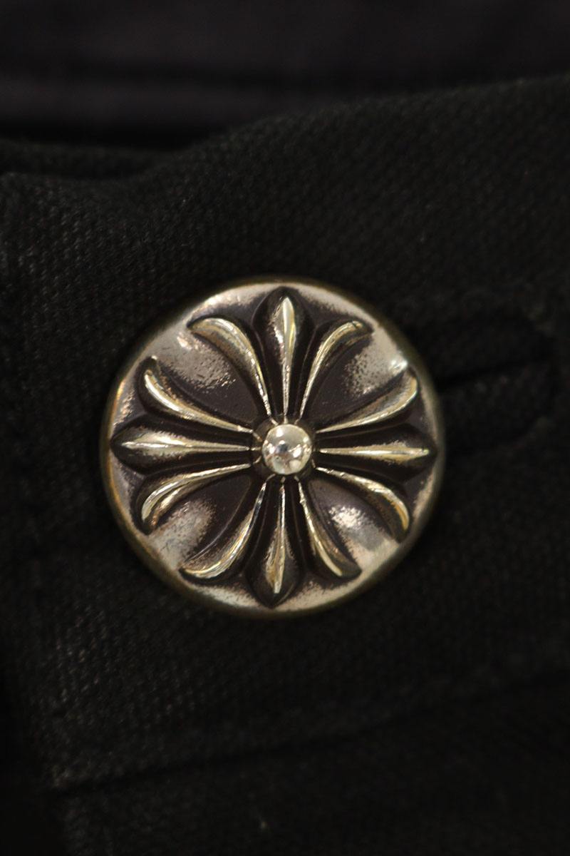 Chrome Hearts Black Cotton Carpenter Knee Pants Size 34