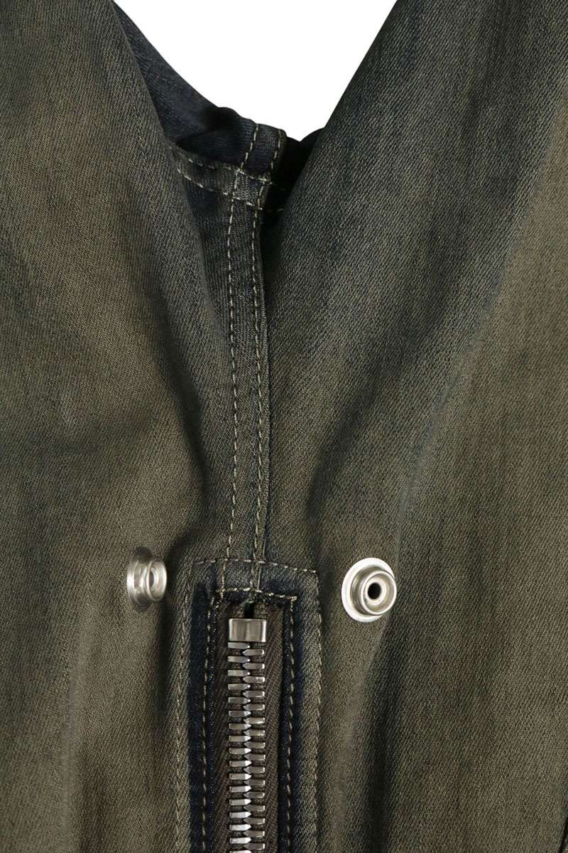 Rick Owens 25AW Stonewash Denim Bauhaus Pants Gray Size 48