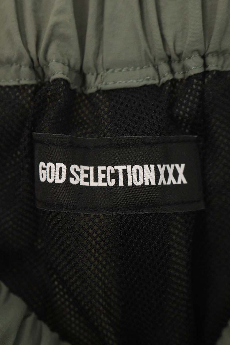 GOD SELECTION XXX Logo Embroidered Nylon Pants Size S