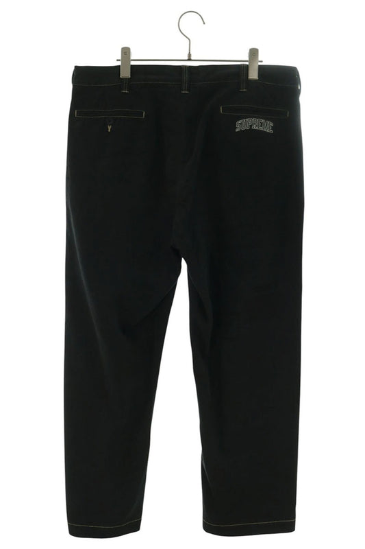 SUPREME 24AW Overdyed Labels Chino Pants Black Size 34
