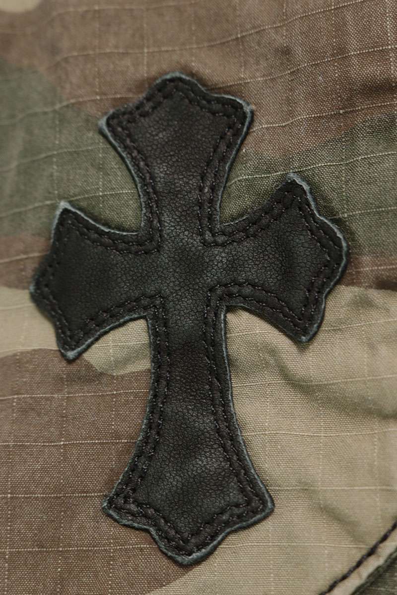 Chrome Hearts "DEVIL DOG" Camo Leather Patch Pants Size 33