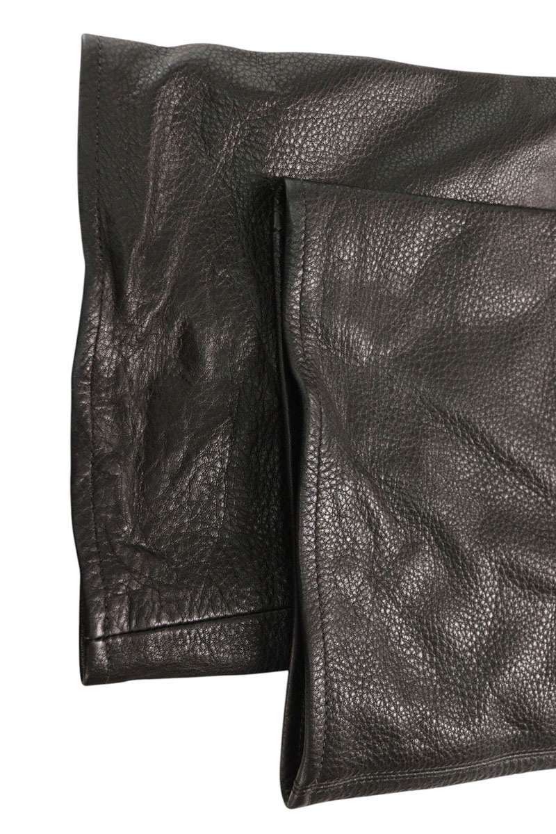 Chrome Hearts DEVIL DOG LTHR Cross Leather Pants Size 33