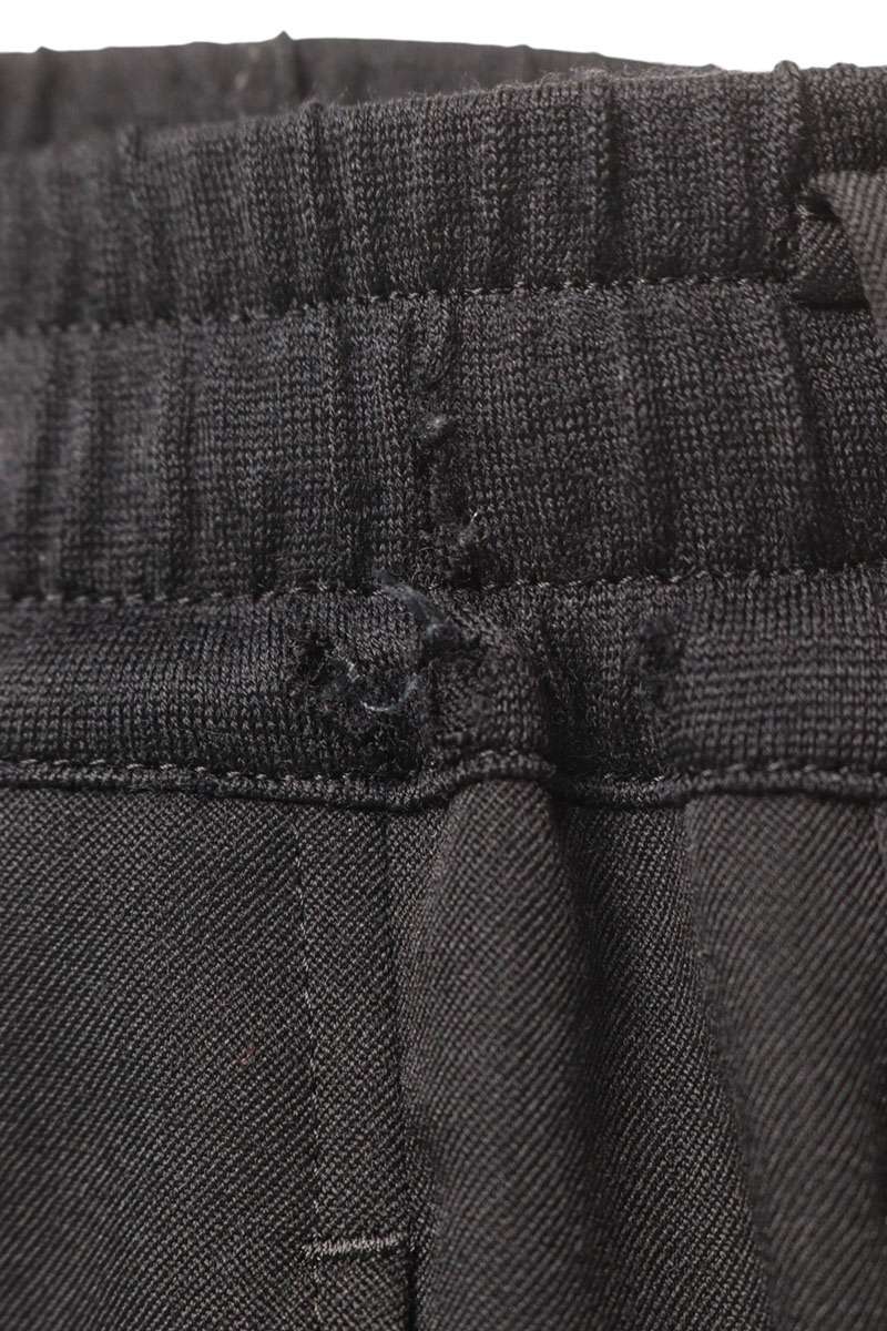 Yohji Yamamoto Wool Wrinkled Gabardine Pants Black Size 1
