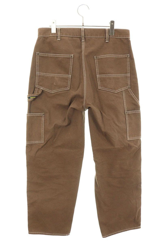 SUPREME 20AW Double Knee Painter Cotton Pants Brown Size 30