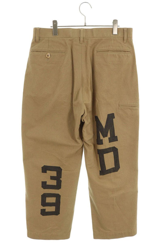 HUMAN MADE Logo Print Wide Chino Pants Beige Size L