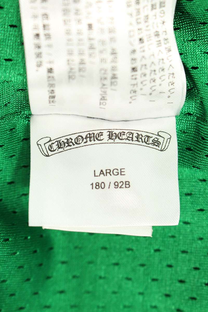Chrome Hearts MESH VARSITY SHORTS CH Green Nylon Size 34