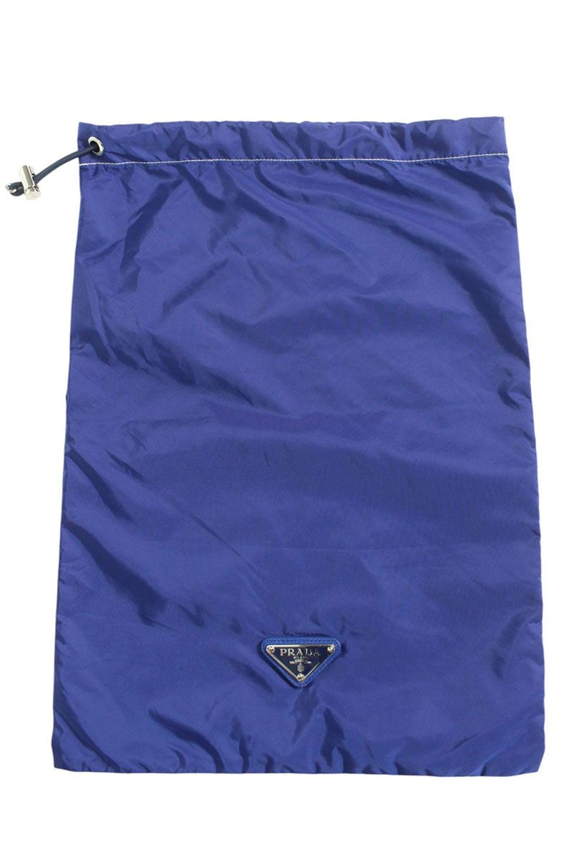 PRADA Plate Recycled Nylon Shorts Blue Size 33