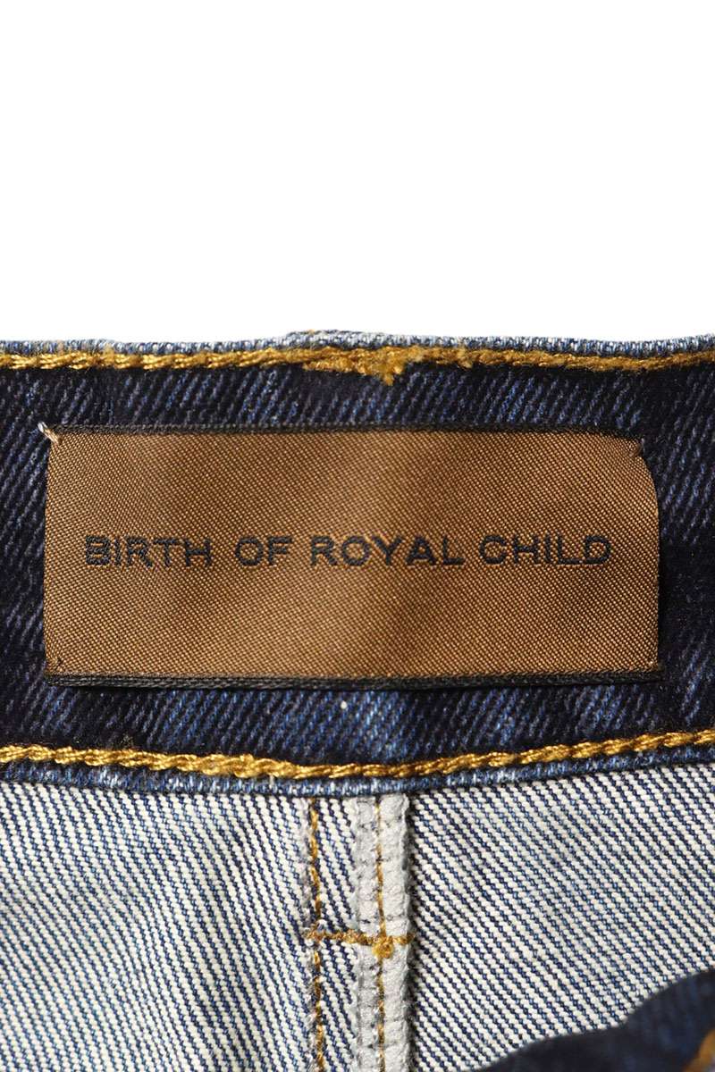 Birth Of Royal Child STARDUST Rhinestone Denim Shorts Size S