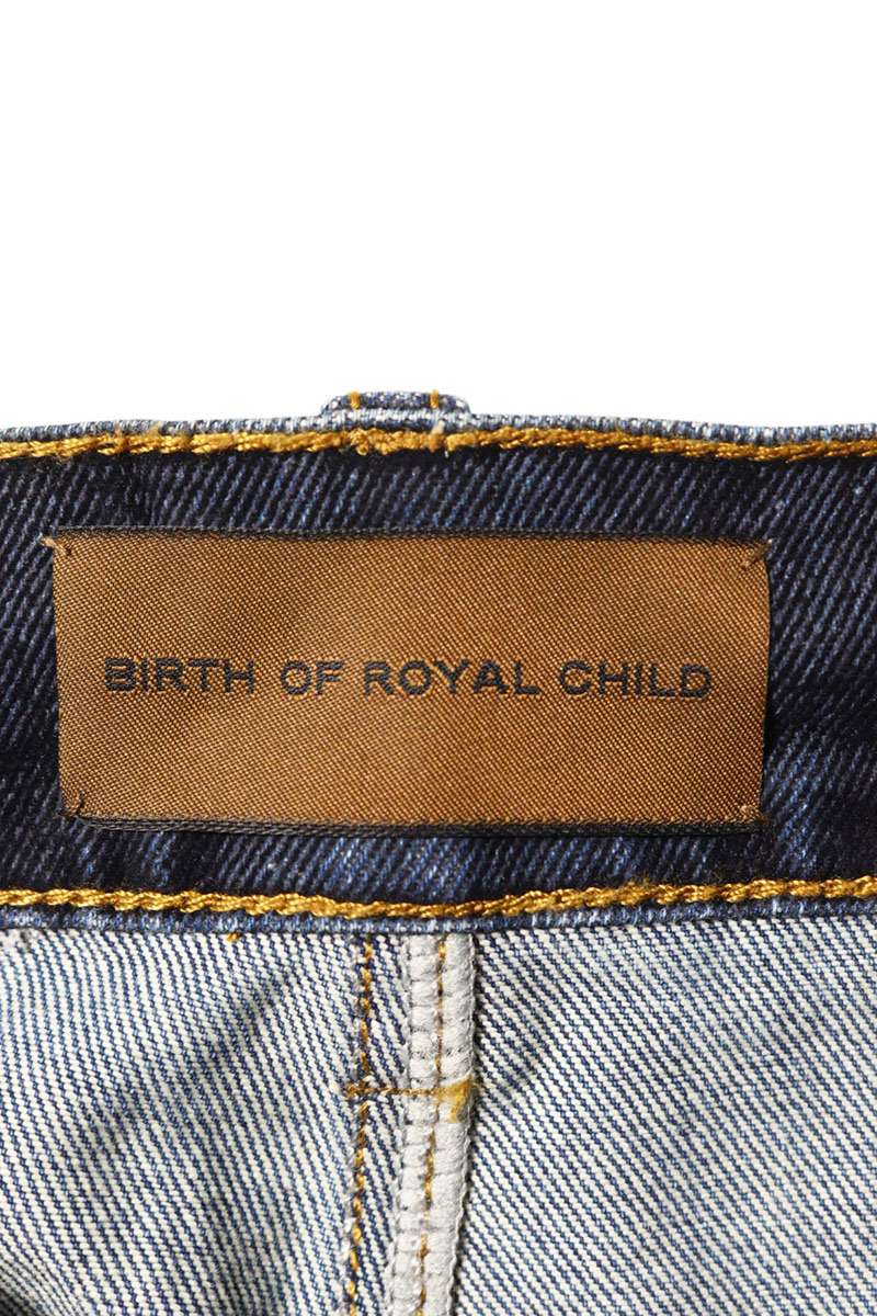 Birth Of Royal Child STARDUST Rhinestone Denim Shorts Size S