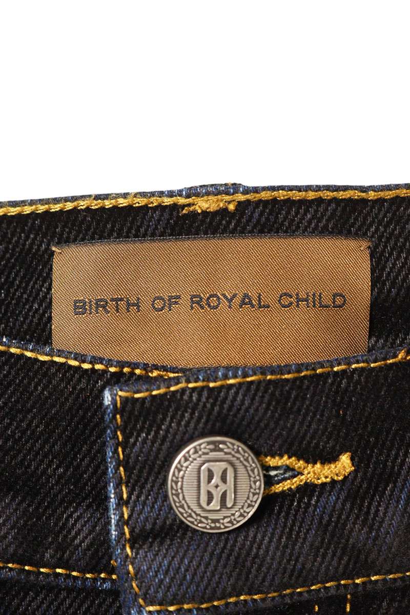 Birth Of Royal Child Stardust Rhinestone Shorts Black Jeans Size S