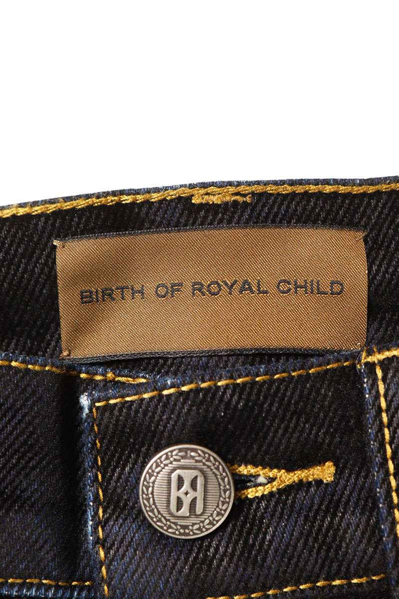 Birth Of Royal Child STARDUST RHINESTONE Shorts Black Jeans Size S